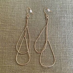 Gold dangle earrings